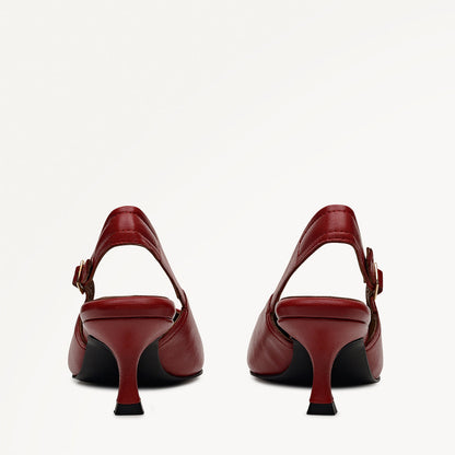 Radley London Fire Red Point Kitten Slingback