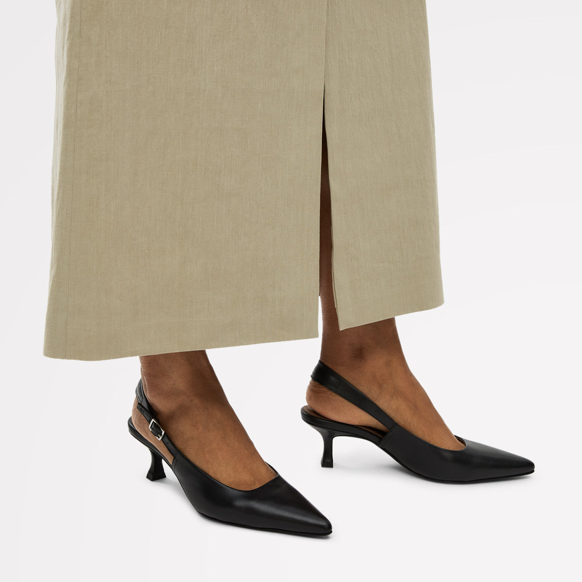 Radley London Black Point Kitten Slingback