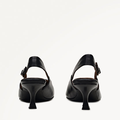 Radley London Black Point Kitten Slingback