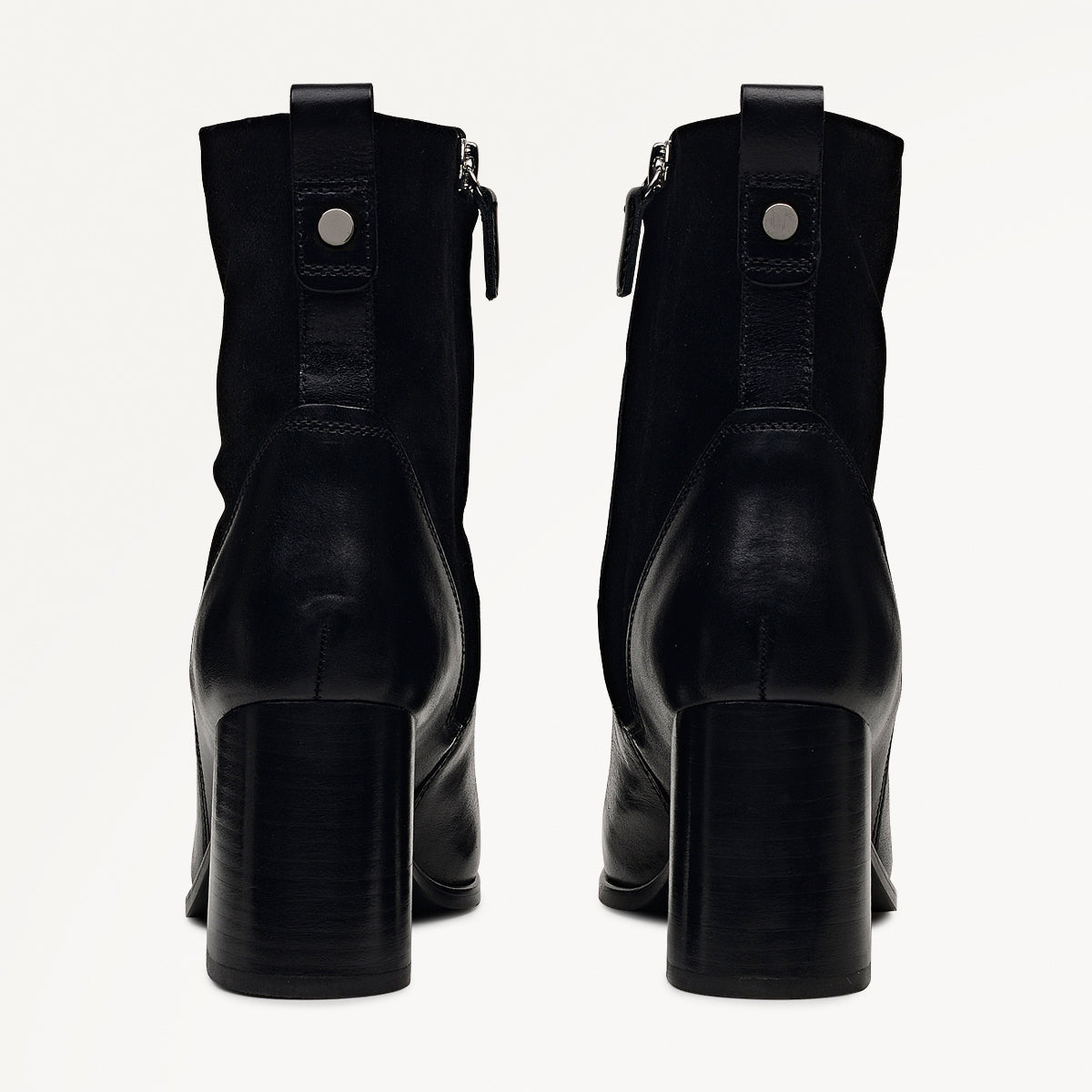 Radley London Black Panel Patchwork Heeled Boot