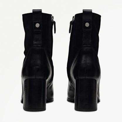 Radley London Black Panel Patchwork Heeled Boot