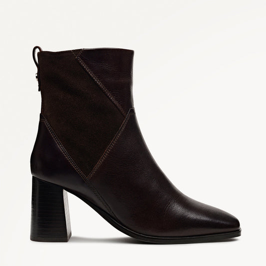 Radley London Chocolate Panel Patchwork Heeled Boot