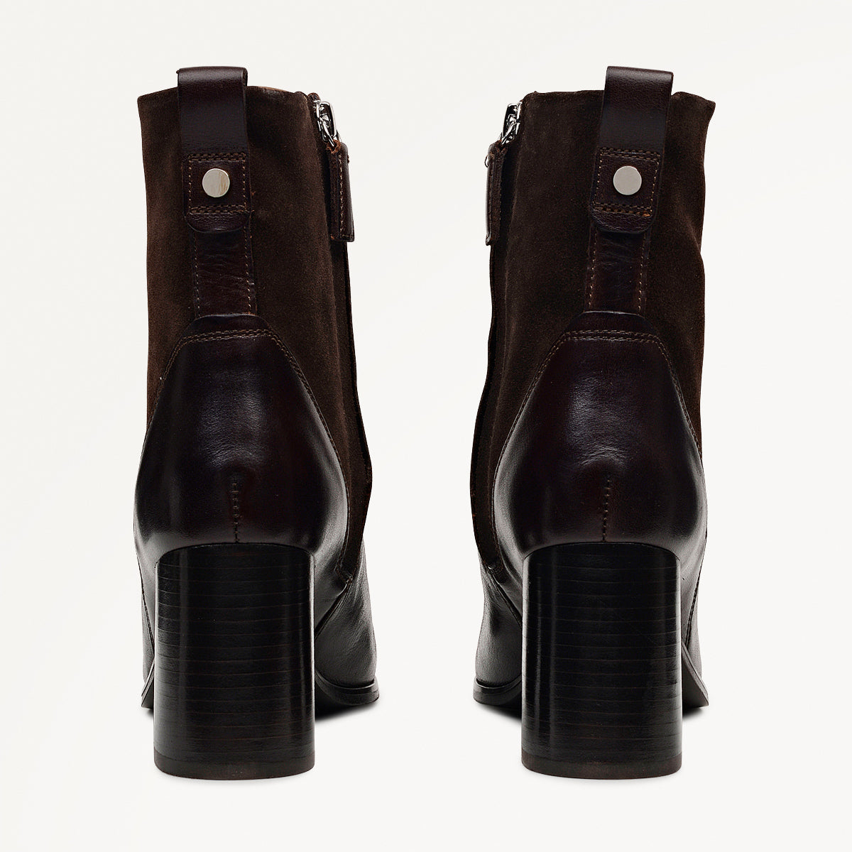 Radley London Chocolate Panel Patchwork Heeled Boot