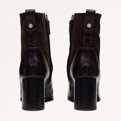 Radley London Chocolate Panel Patchwork Heeled Boot
