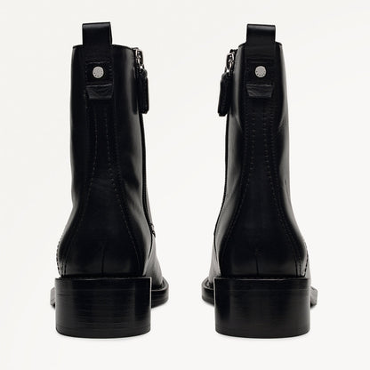 Radley London Black Clean Military Lace Up Boot