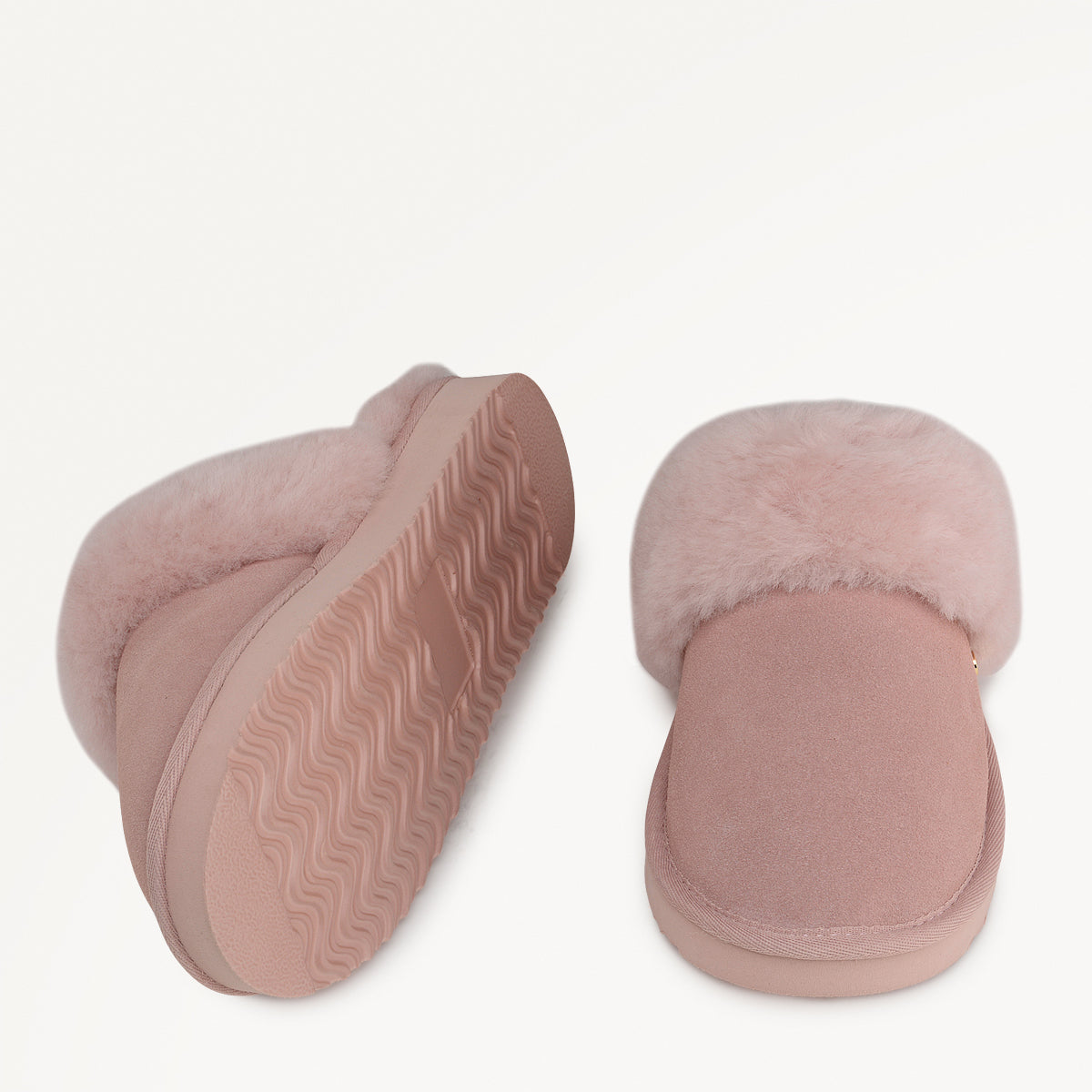 Radley London Pink Classic Shearling Cuff Mule