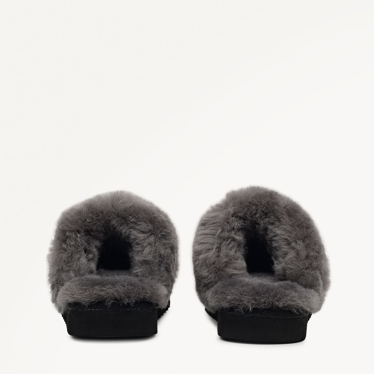 Radley London Black Classic Shearling Cuff Mule