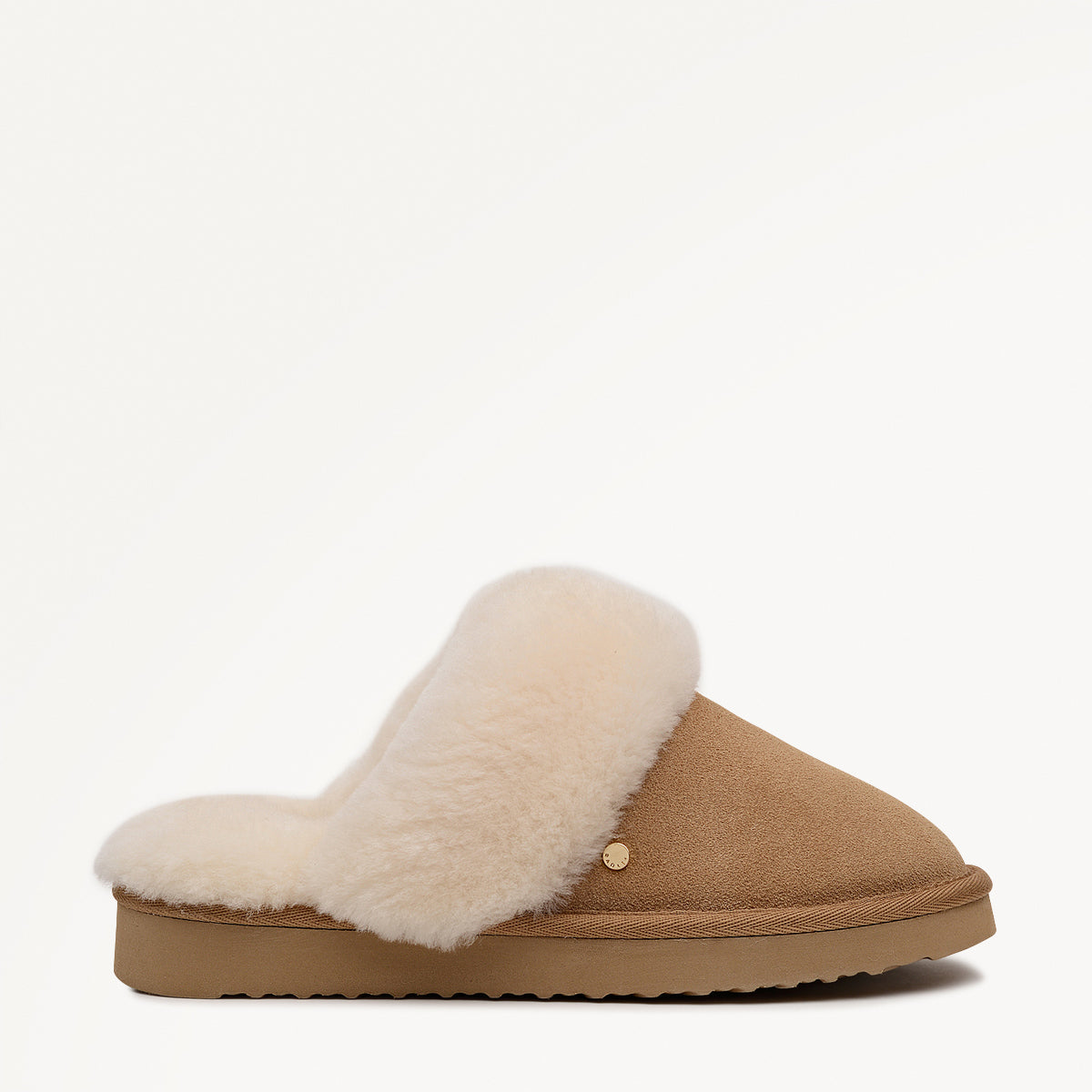 Radley London Tan Classic Shearling Cuff Mule