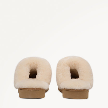 Radley London Tan Classic Shearling Cuff Mule