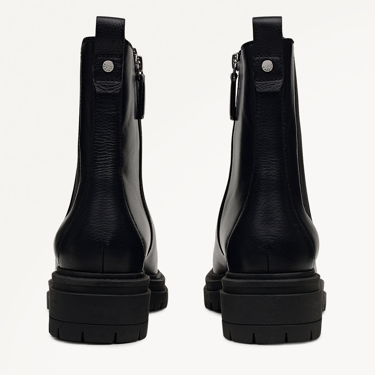 Radley London Black Chunky Square Toe Chelsea Boot