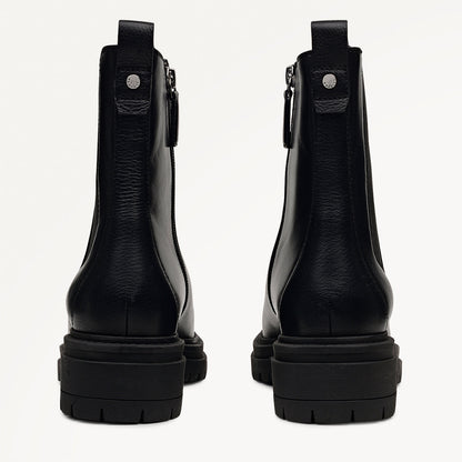 Radley London Black Chunky Square Toe Chelsea Boot