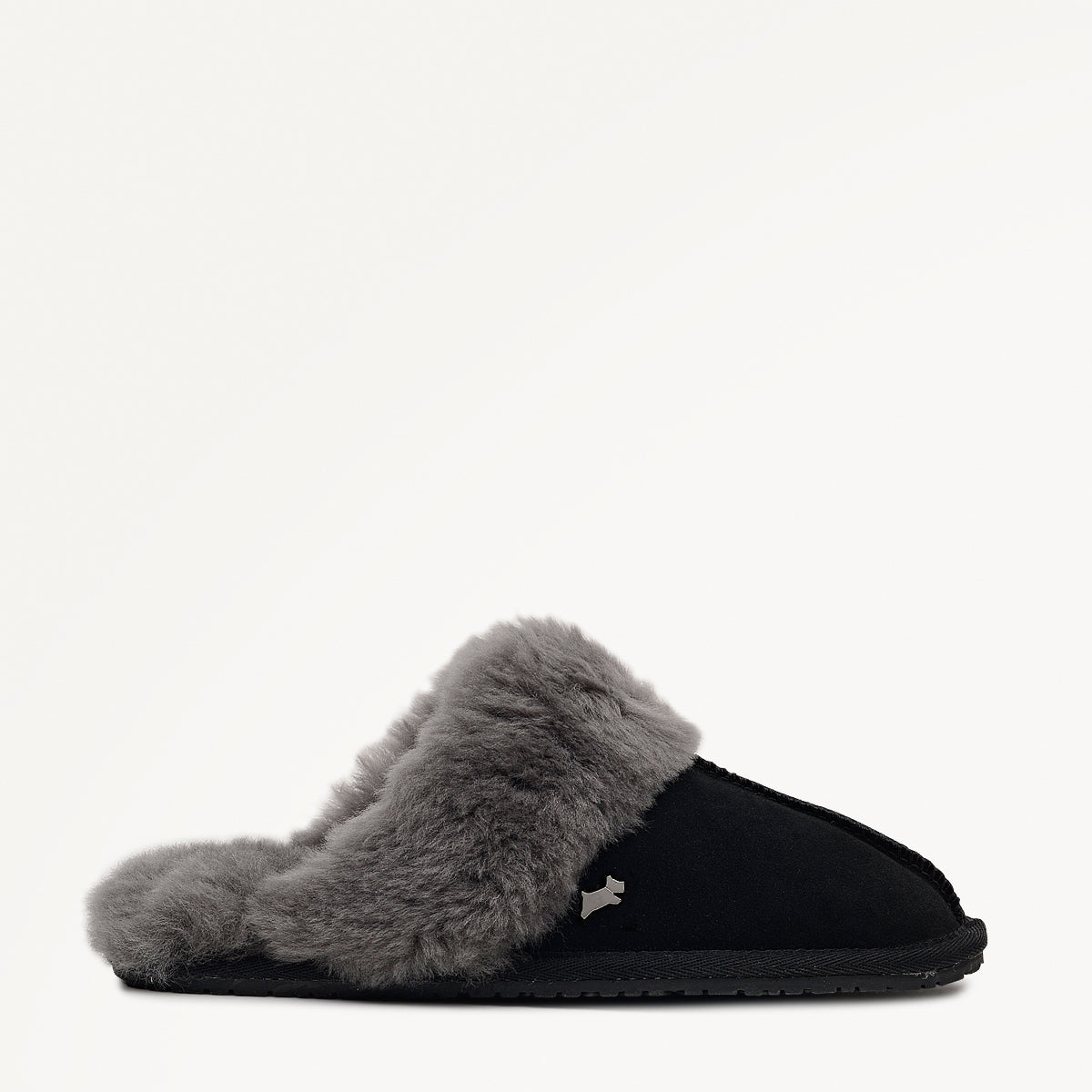 Radley London Black Seam Shearling Cuff Mule