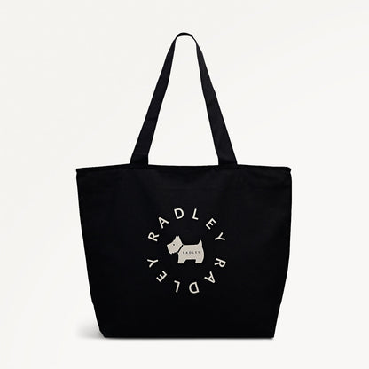 Radley London Black Large Ziptop Tote