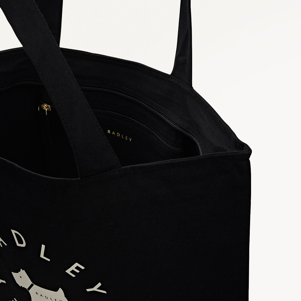 Radley London Black Large Ziptop Tote