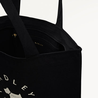 Radley London Black Large Ziptop Tote