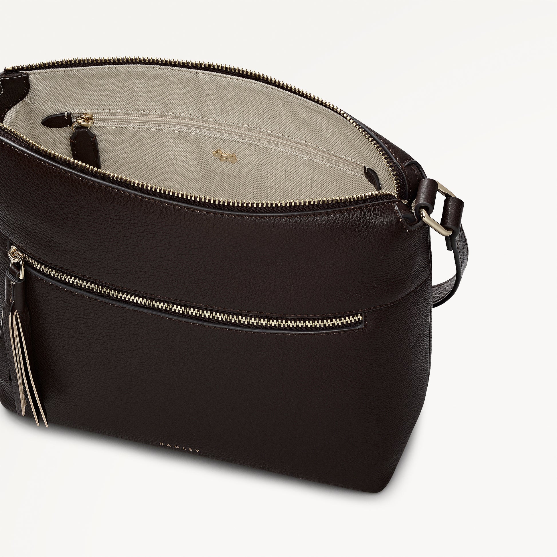 Radley London Dark Oak Small Ziptop Cross Body Bag