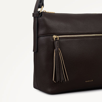 Radley London Dark Oak Small Ziptop Cross Body Bag