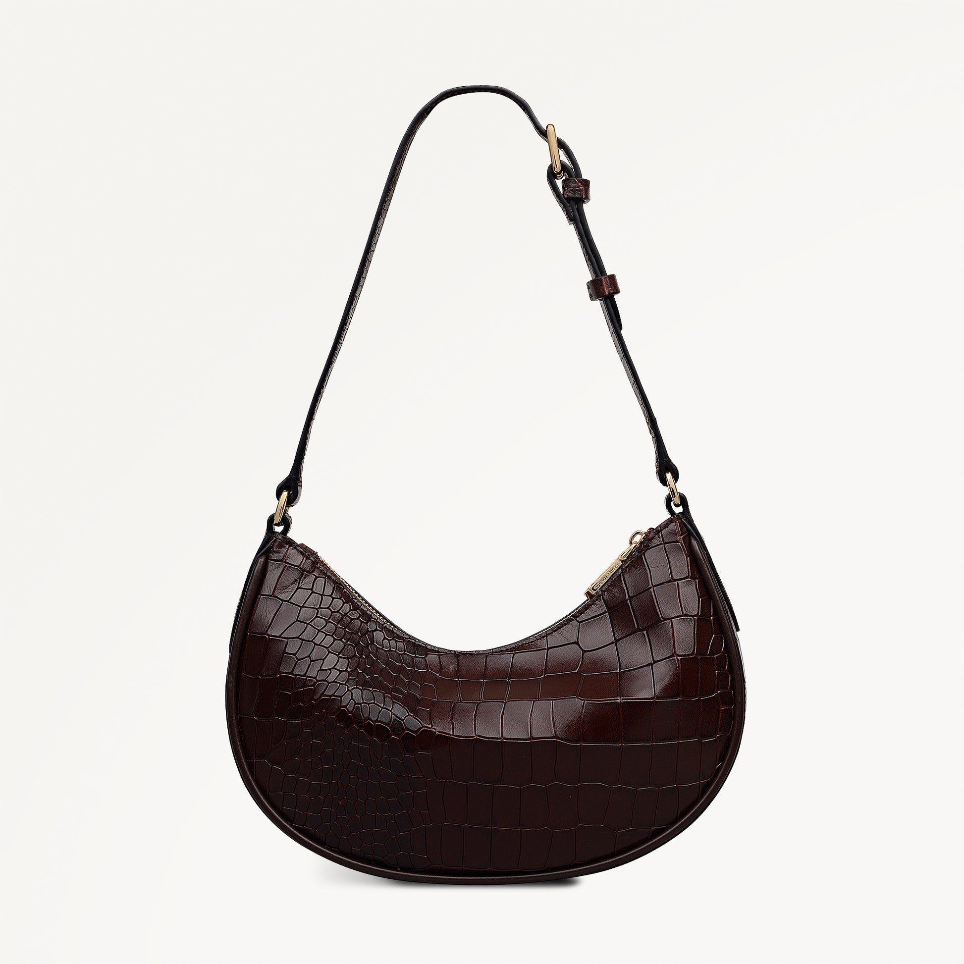 Radley London Dark Brown Small Ziptop Shoulder Bag