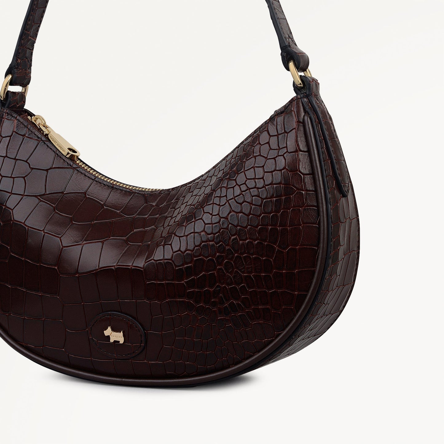 Radley London Dark Brown Small Ziptop Shoulder Bag