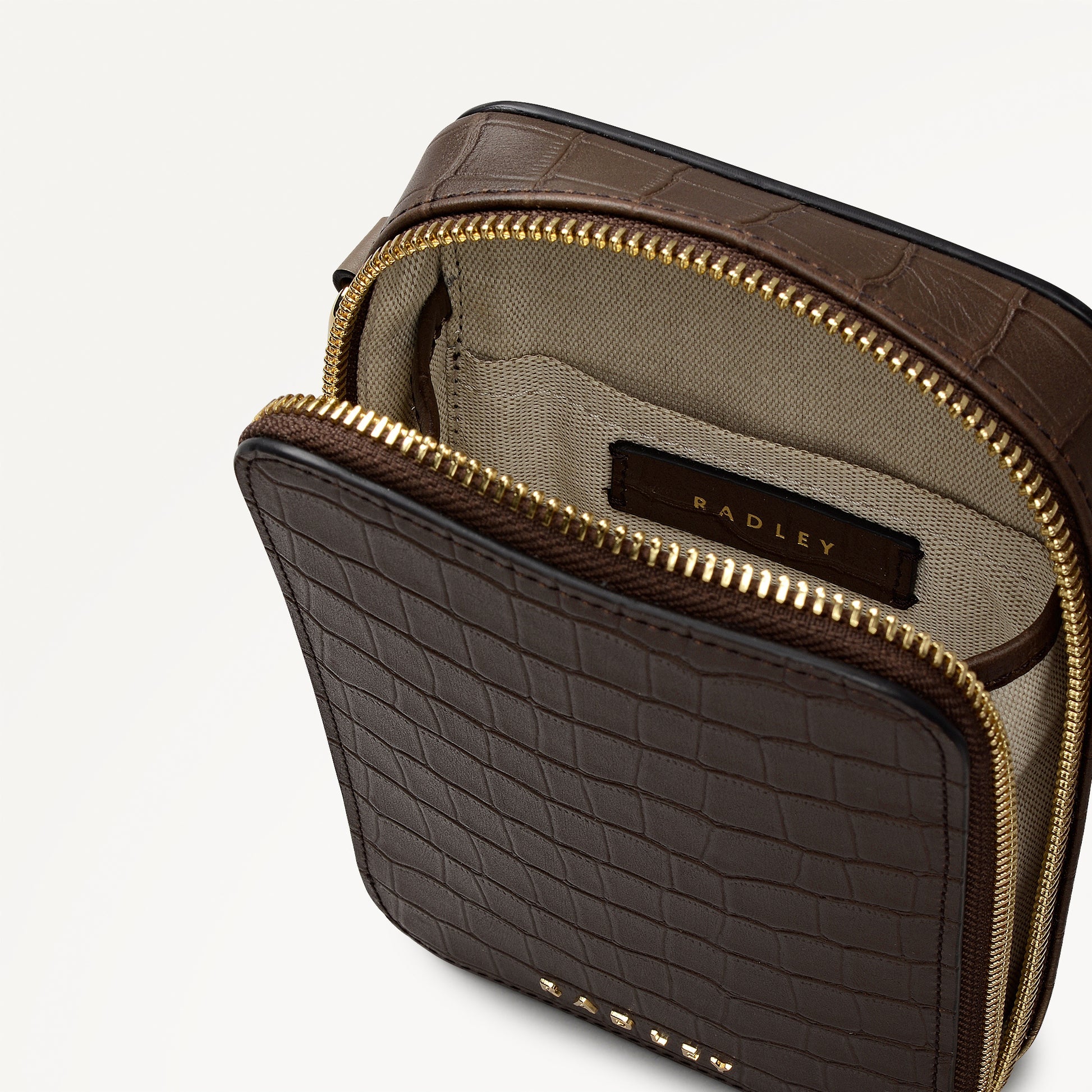 Radley London Coffee Medium Phone Cross Body Bag