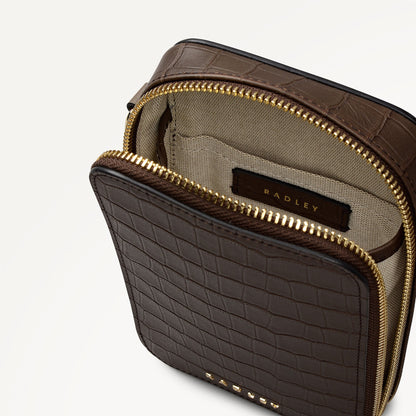 Radley London Coffee Medium Phone Cross Body Bag