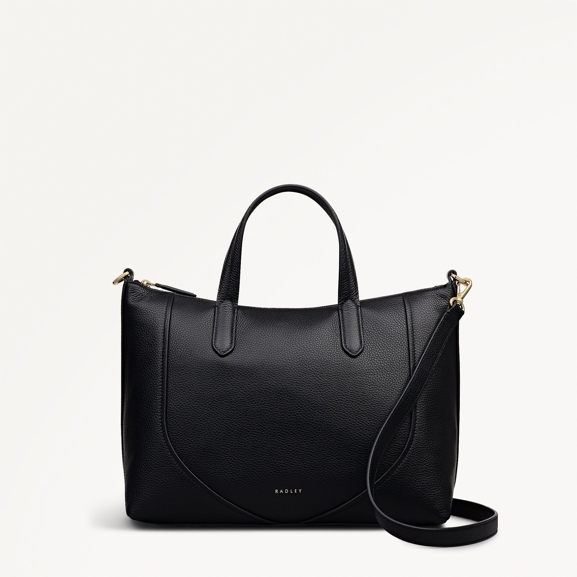 Radley London Black Medium Ziptop Grab Bag