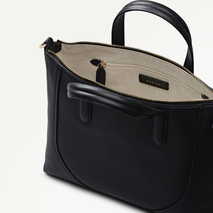 Radley London Black Medium Ziptop Grab Bag