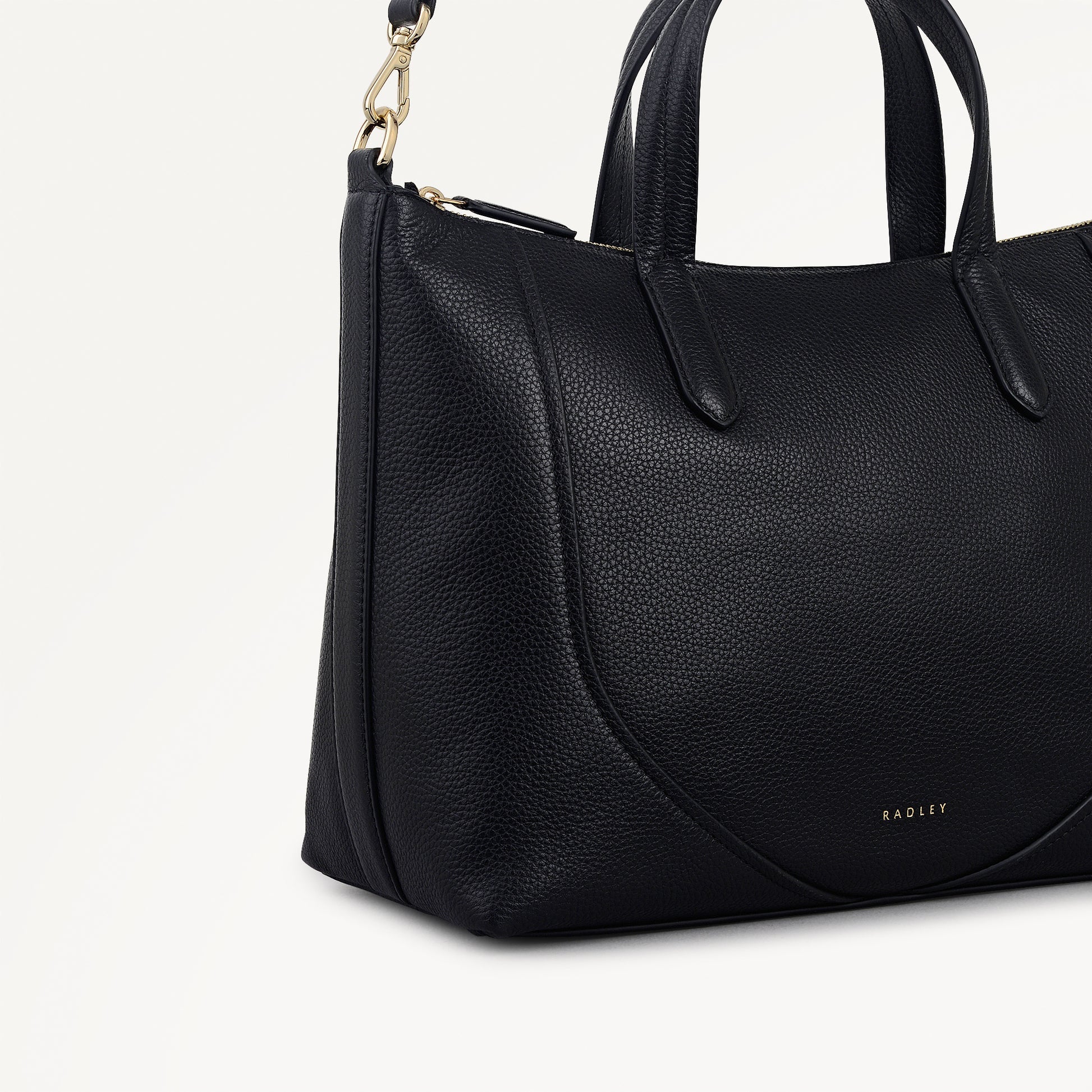 Radley London Black Medium Ziptop Grab Bag
