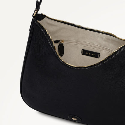 Radley London Black Large Ziptop Shoulder Bag