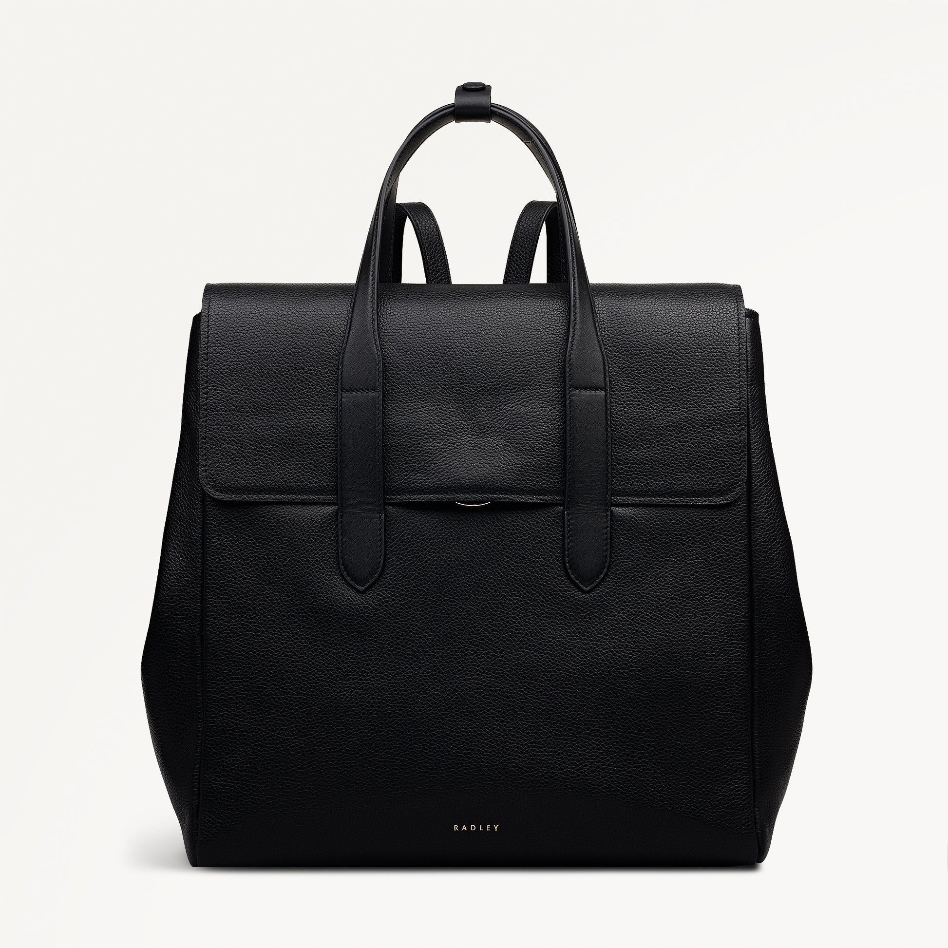 Radley London Black Medium Flapover Backpack