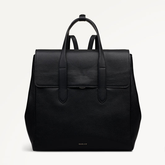 Radley London Black Medium Flapover Backpack