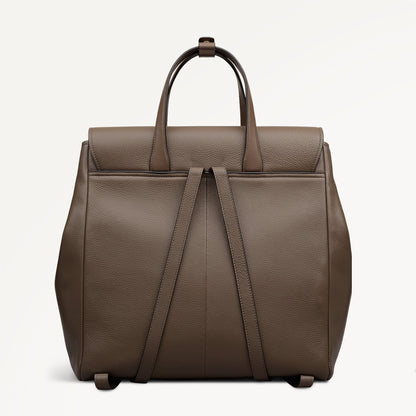Radley London Coffee Medium Flapover Backpack