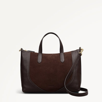 Radley London Dark Oak Medium Ziptop Grab Bag