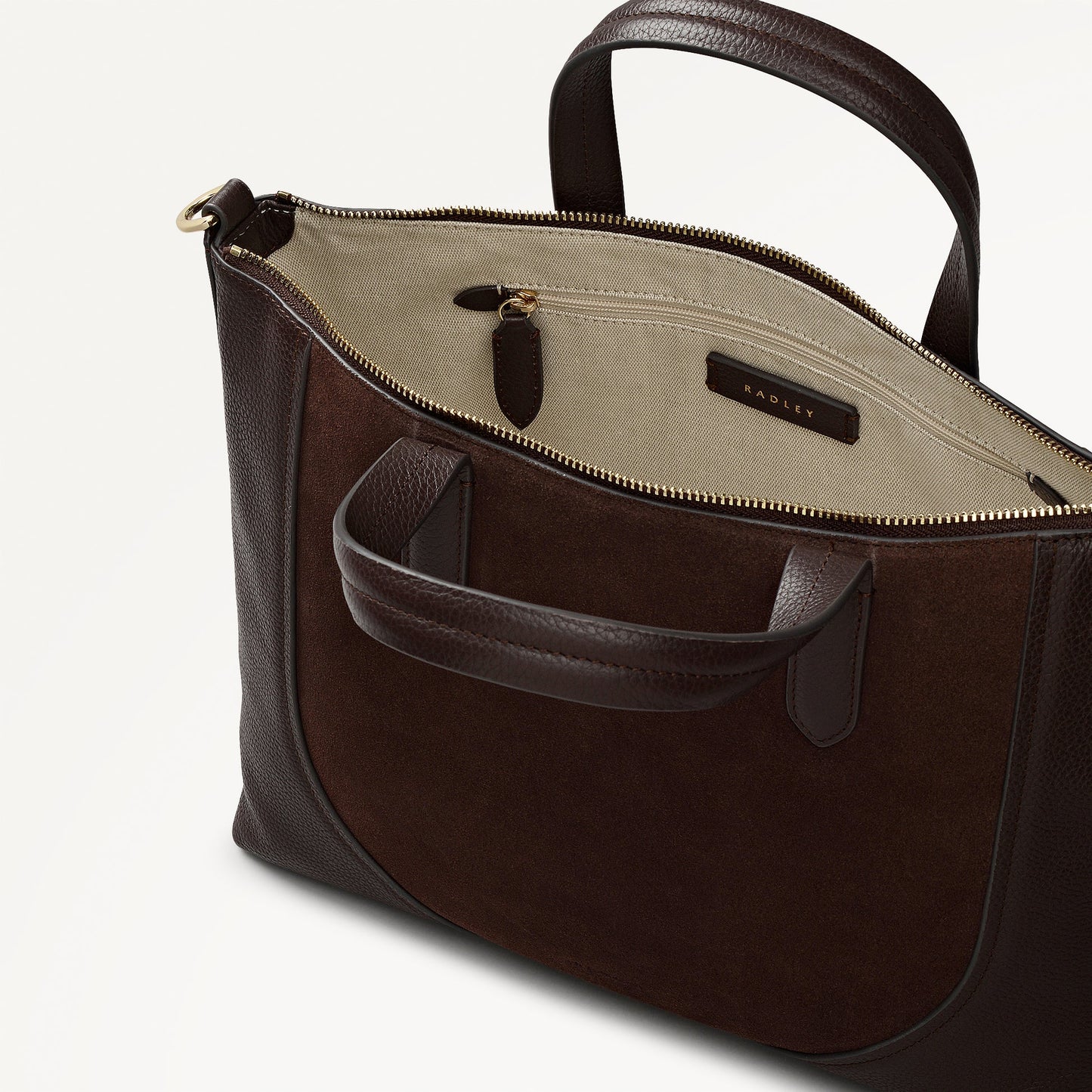 Radley London Dark Oak Medium Ziptop Grab Bag