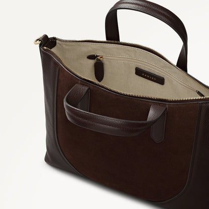 Radley London Dark Oak Medium Ziptop Grab Bag