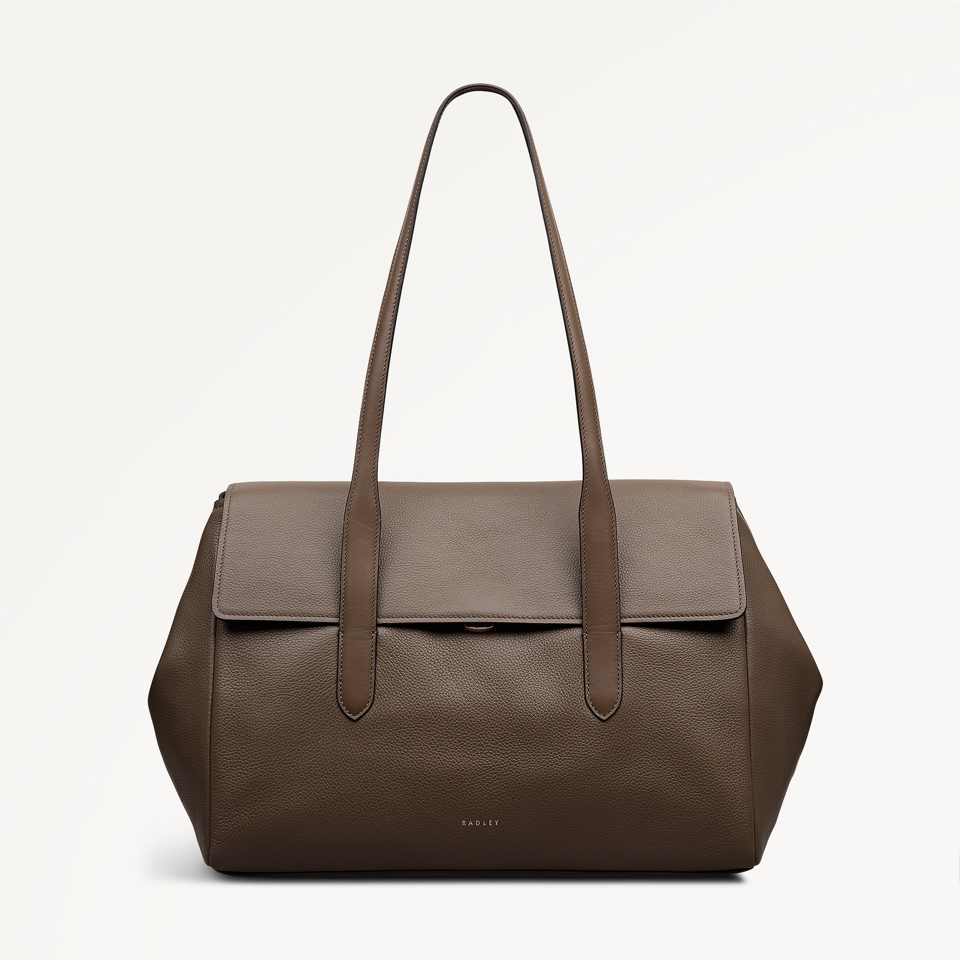 Radley London Coffee Large Flapover Shoulder Bag