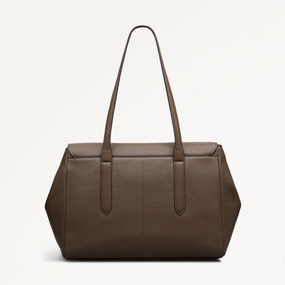 Radley London Coffee Large Flapover Shoulder Bag
