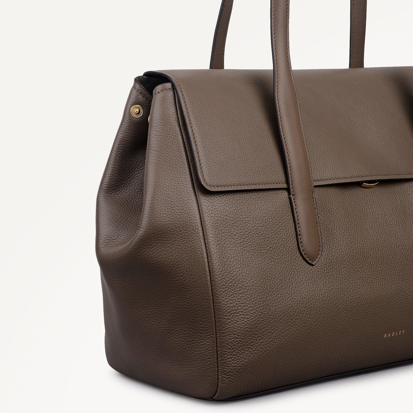 Radley London Coffee Large Flapover Shoulder Bag