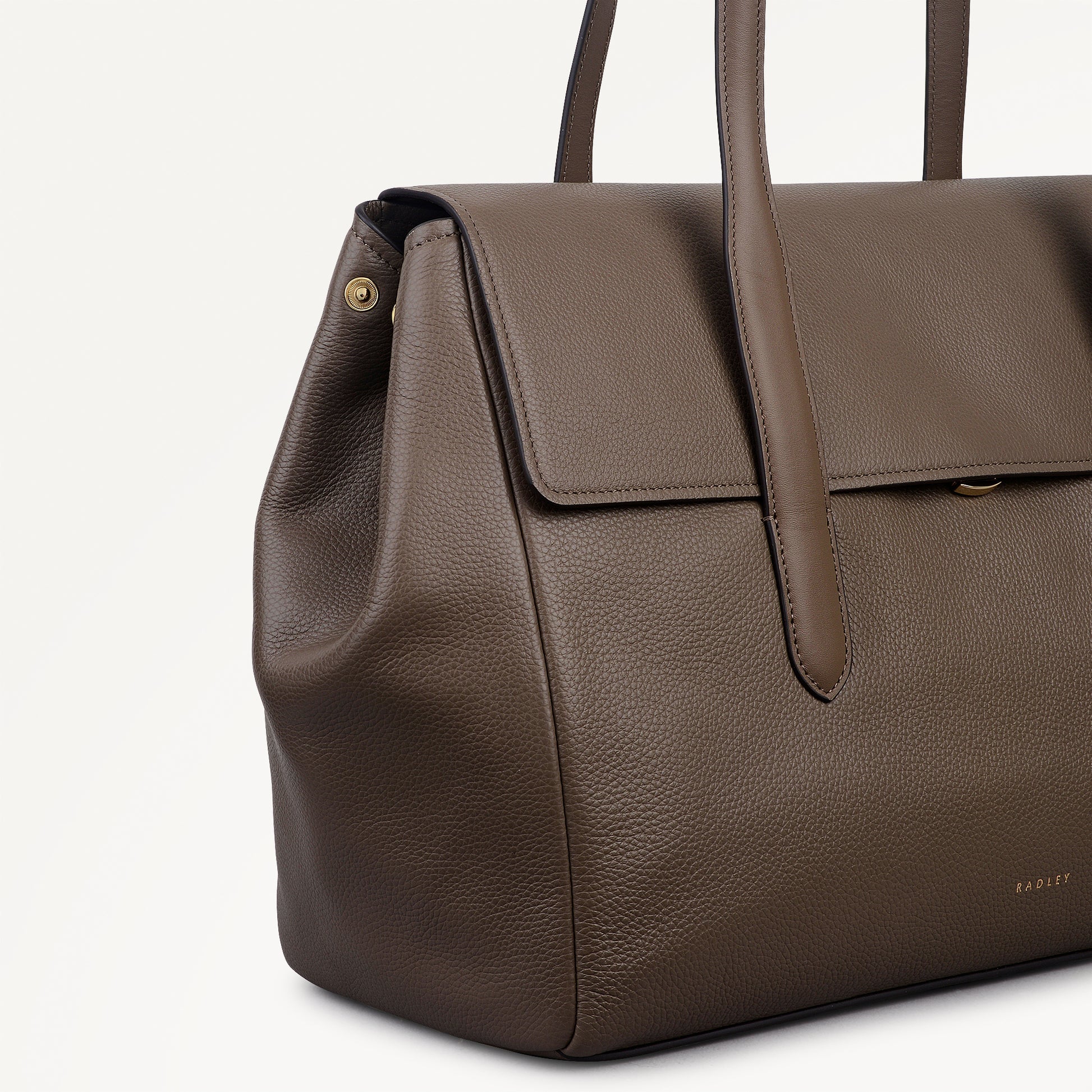Radley London Coffee Large Flapover Shoulder Bag