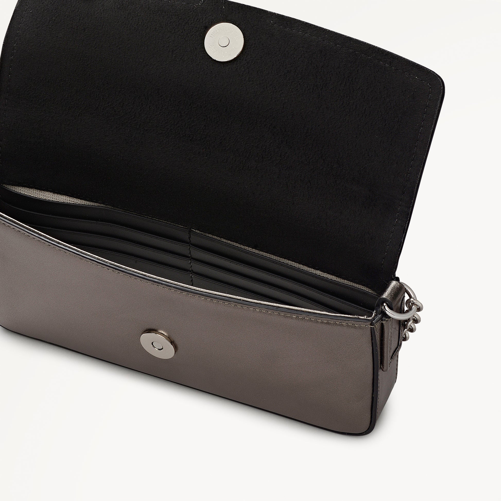 Radley London Gun Metal Large Phone Cross Body Bag