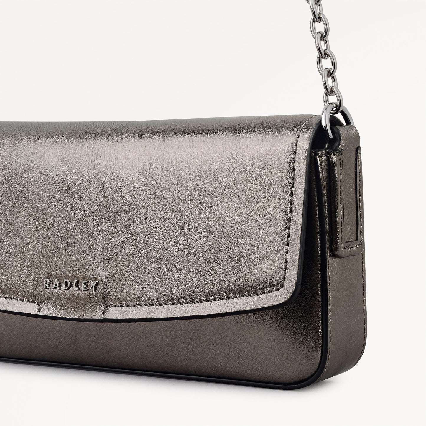 Radley London Gun Metal Large Phone Cross Body Bag