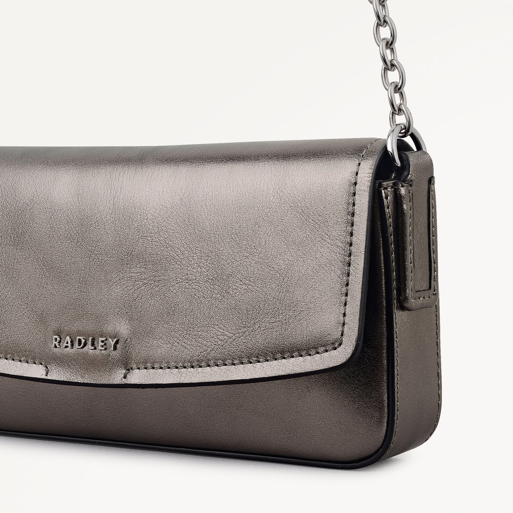 Radley London Gun Metal Large Phone Cross Body Bag