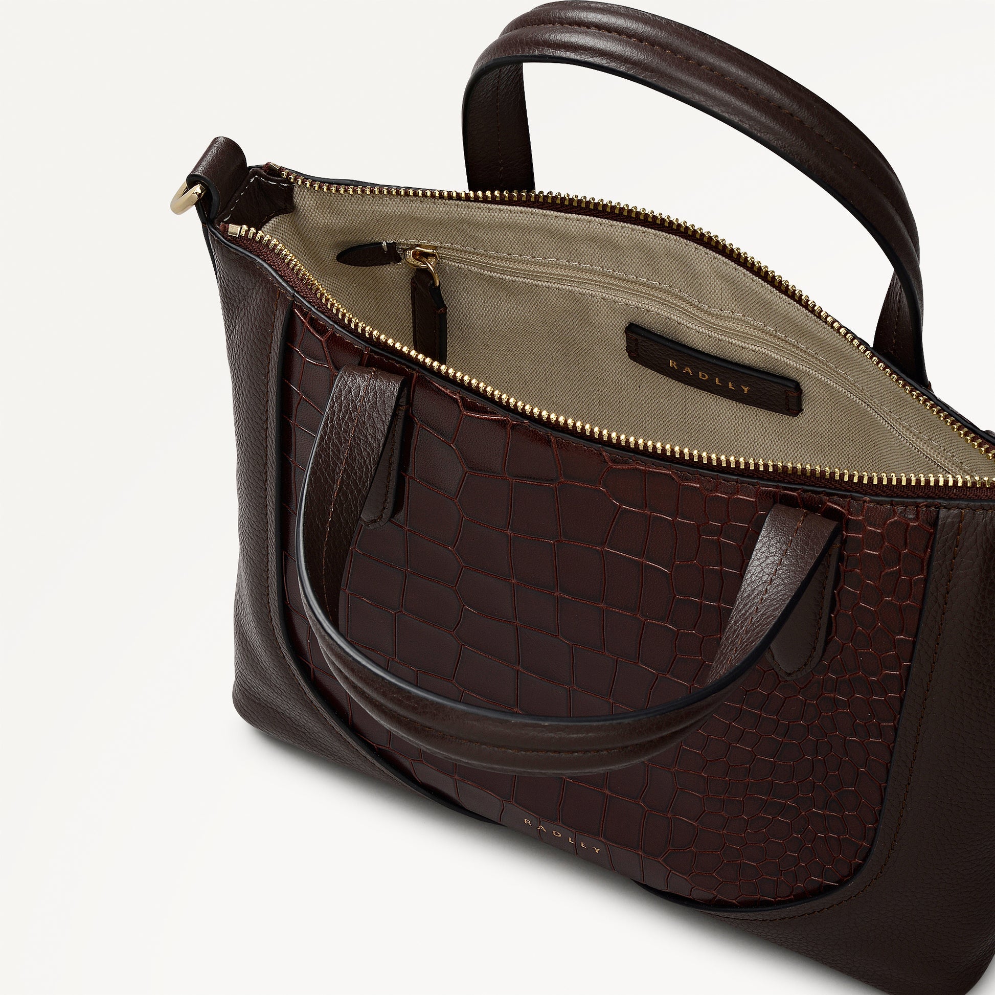 Radley London Dark Oak Small Ziptop Grab Bag