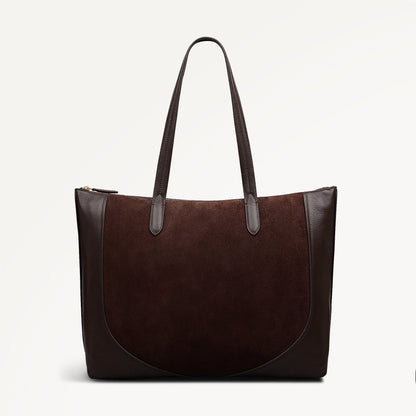 Radley London Dark Oak Large Ziptop Tote Bag