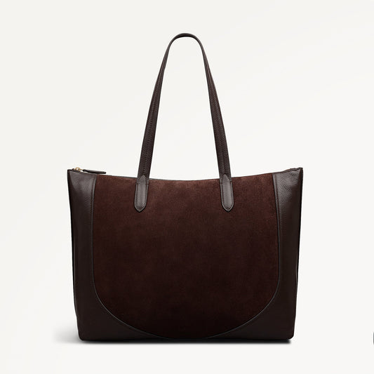 Radley London Dark Oak Large Ziptop Tote Bag