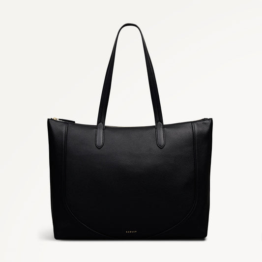 Radley London Black Large Ziptop Tote Bag