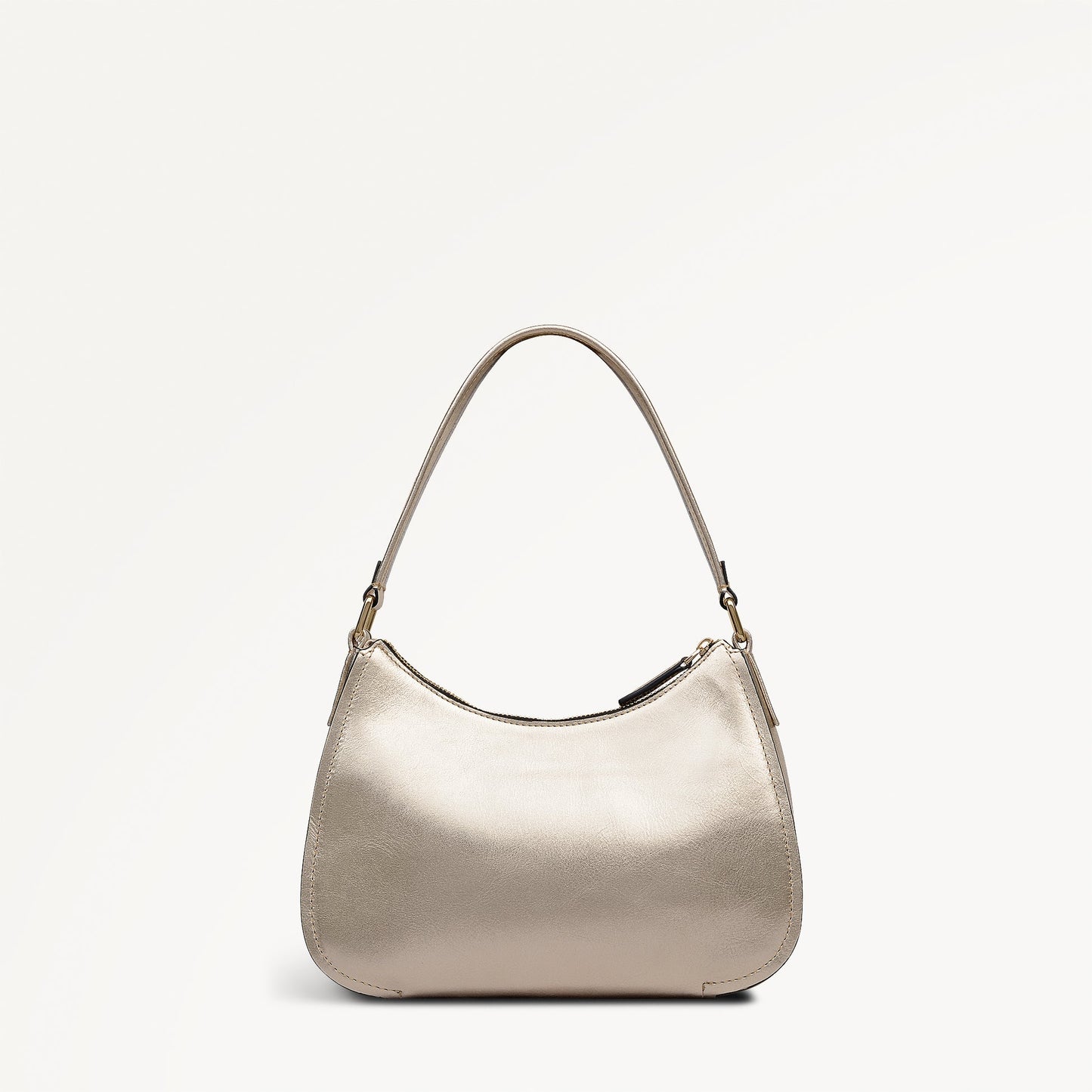 Radley London Gold Medium Ziptop Shoulder Bag
