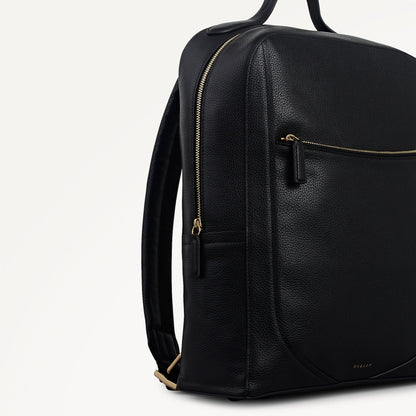 Radley London Black Medium Ziptop Backpack