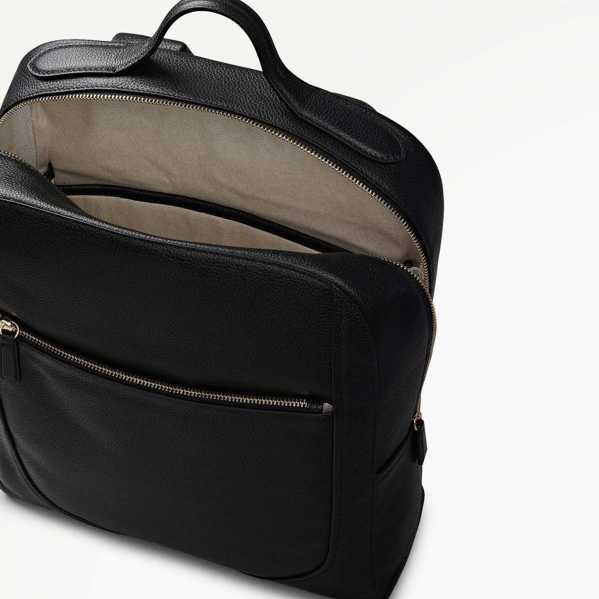Radley London Black Medium Ziptop Backpack