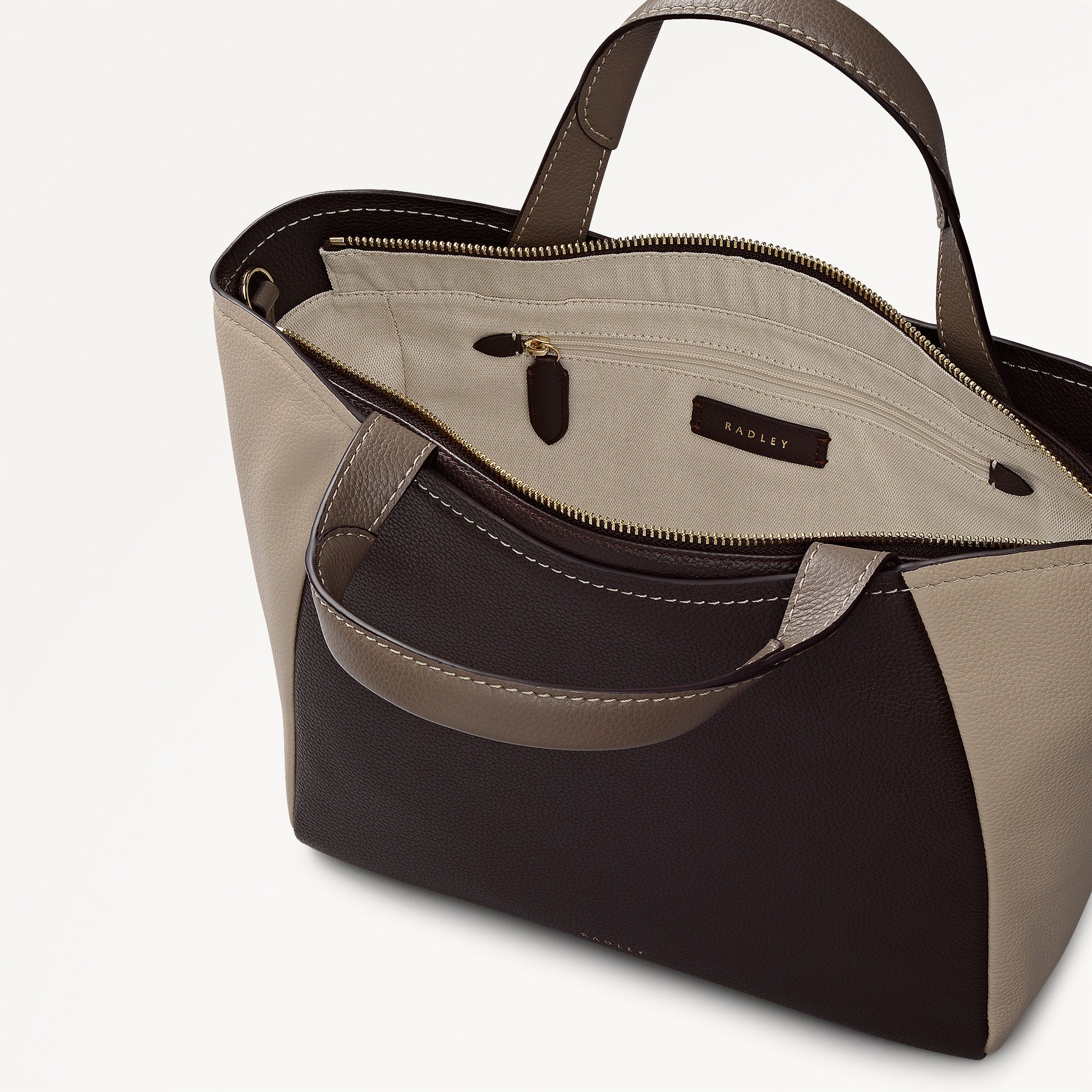 Radley London Dark Oak Medium Ziptop Grab Bag